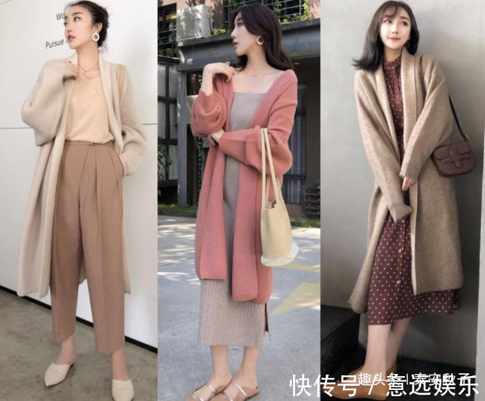 中长开衫 今年很流行穿“中长开衫”百搭不挑人,时髦又显气质!