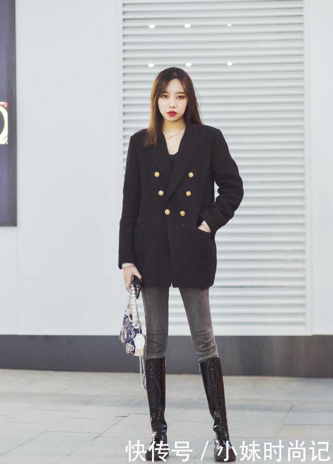 冬天怎么能少一双长靴呢, 看街拍下的女神如何驾驭, 你也可以很美