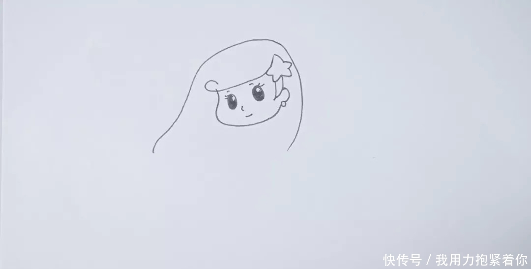  简笔画|简笔画：美人鱼，五分钟学会，卡通人物