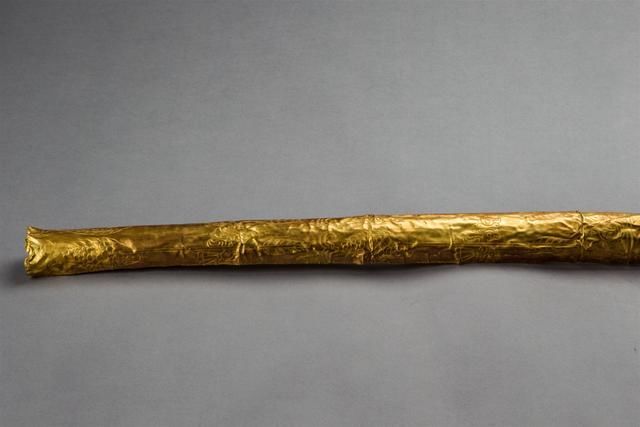 古蜀|耗时4个月，花费25万，小伙“神还原”三星堆金杖上热搜