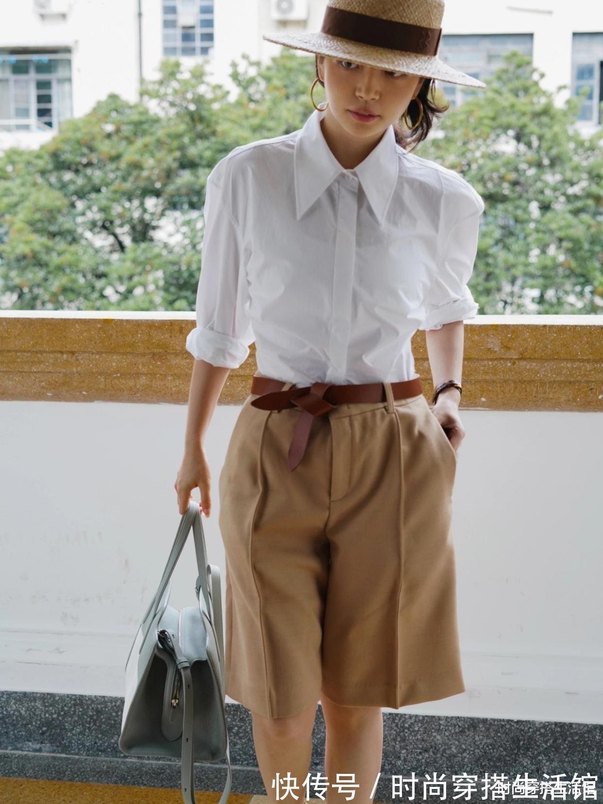 元气满满|真正见过世面的女人,穿衬衫从不配裙子,看三木博主你就知道了