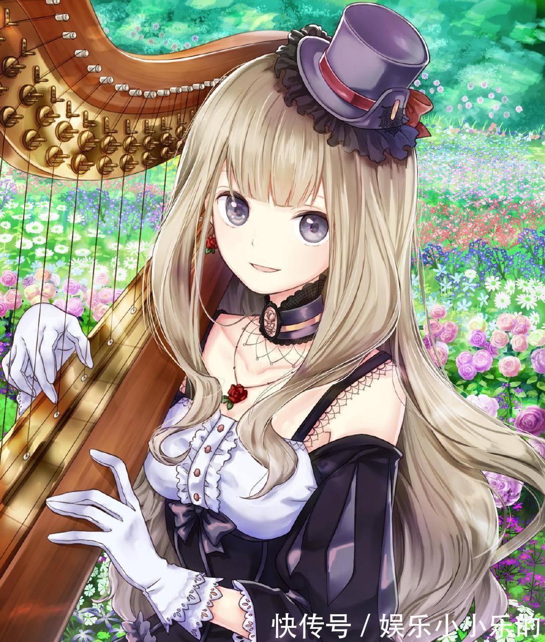 岸田梅尔@软萌的二次元美少女插画,洋溢着让人舒服的清澈透明感