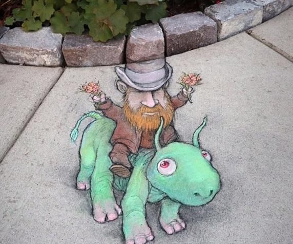 童话世界|可以打100分的街头创意绘画，有趣的生活里全都是童话世界