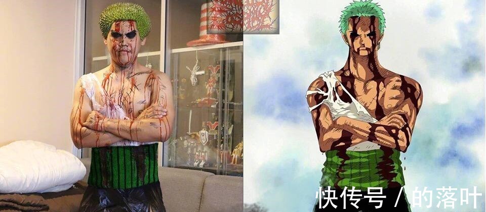 小哥|cosplay海贼王的男人,没有身材,用水果打破女人的垄断