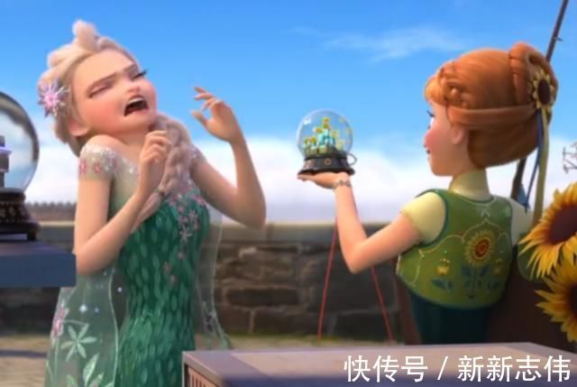 艾莎|迪士尼公主也有烦恼,木兰的头发怕静电,艾莎感冒了最难受