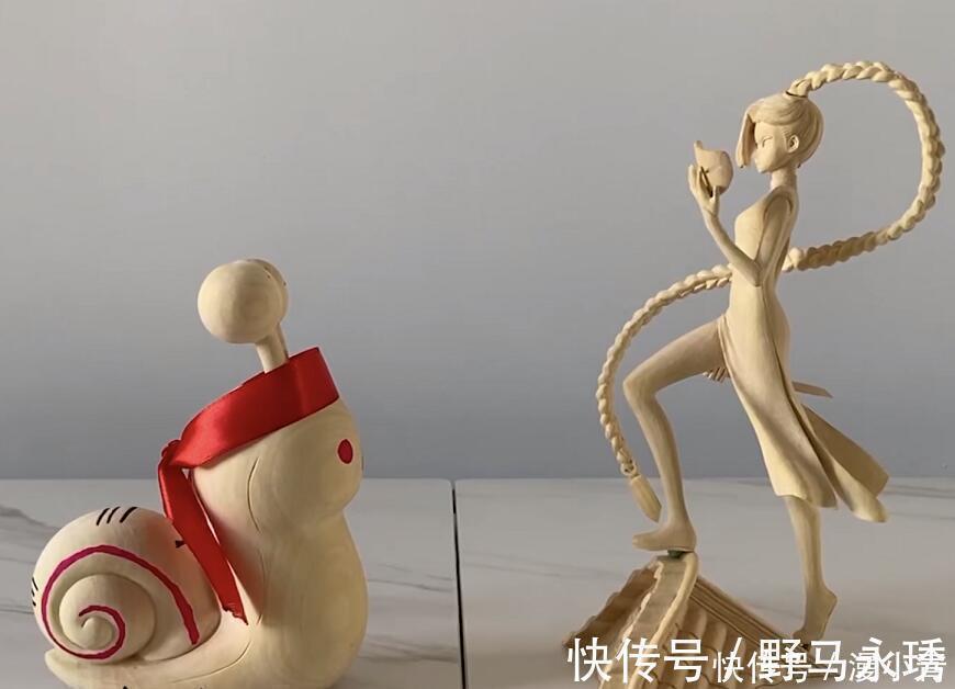 木雕|木雕大师做梅花十三手办,上色之后秒变艺术品