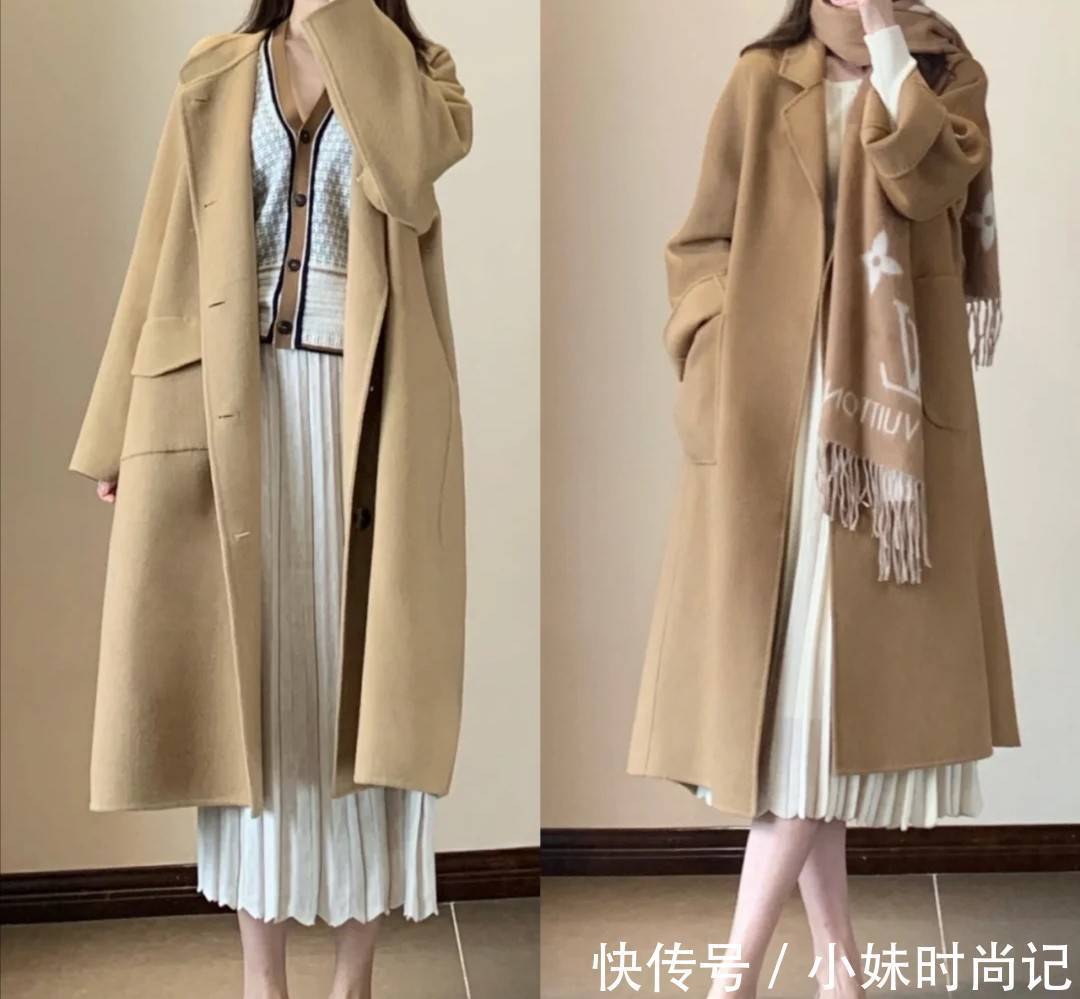 半身裙 过年的穿衣搭配公式:“大衣+半身裙”,不仅优雅显瘦更气质