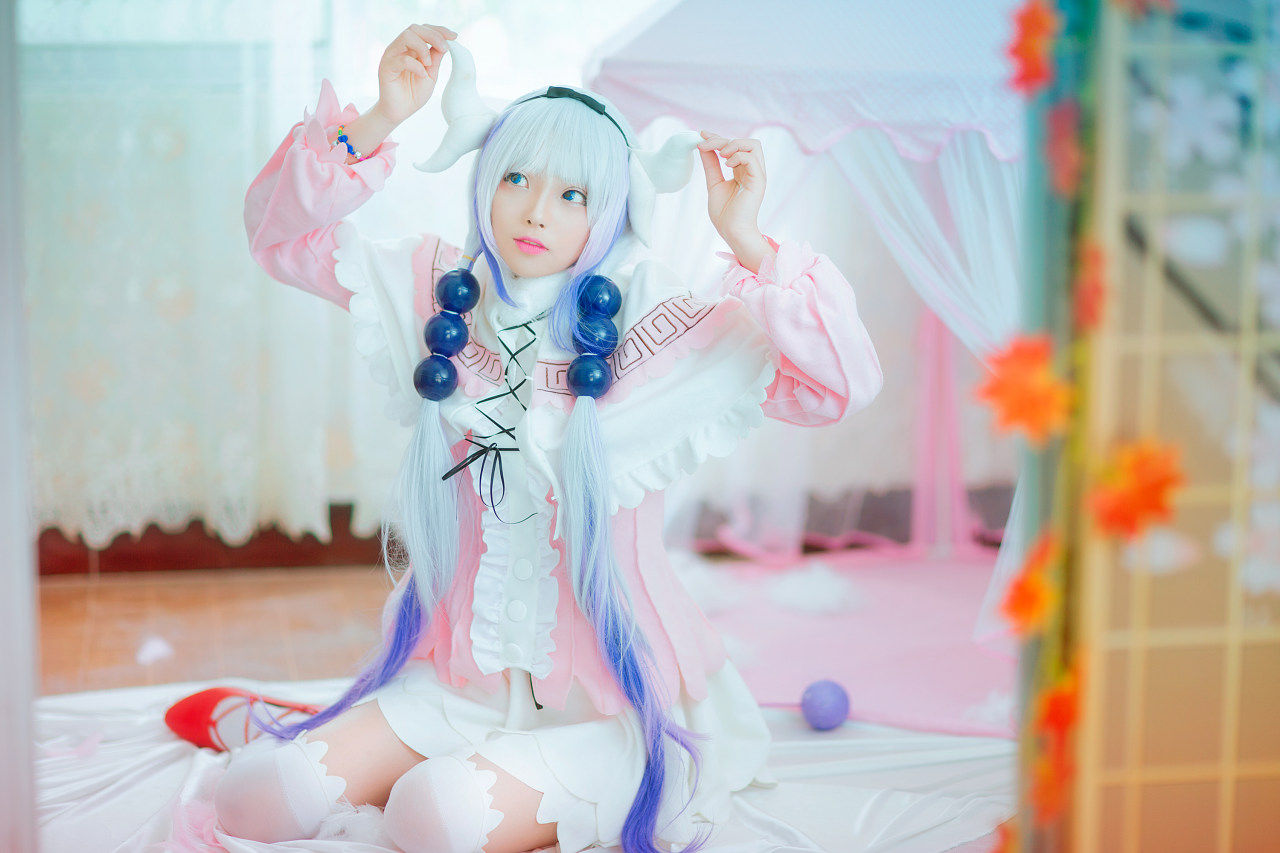 小林家的龙女仆 康娜cosplay,萌萌哒