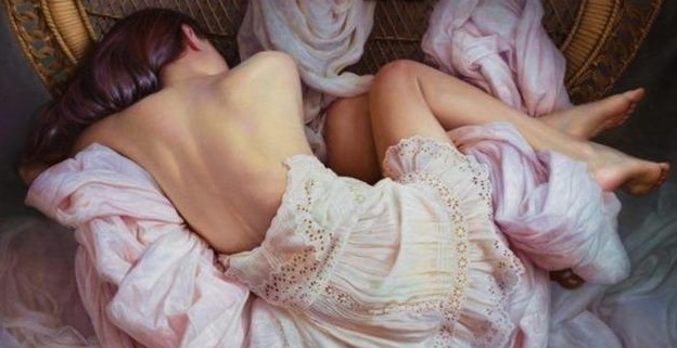 画作|画家夫妇合作画人体油画,他们善于捕捉人体光影,画作细腻而唯美