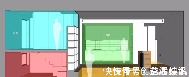 户型|60㎡小户型,地台抬高50公分后收纳能力绝了,整体效果极佳!