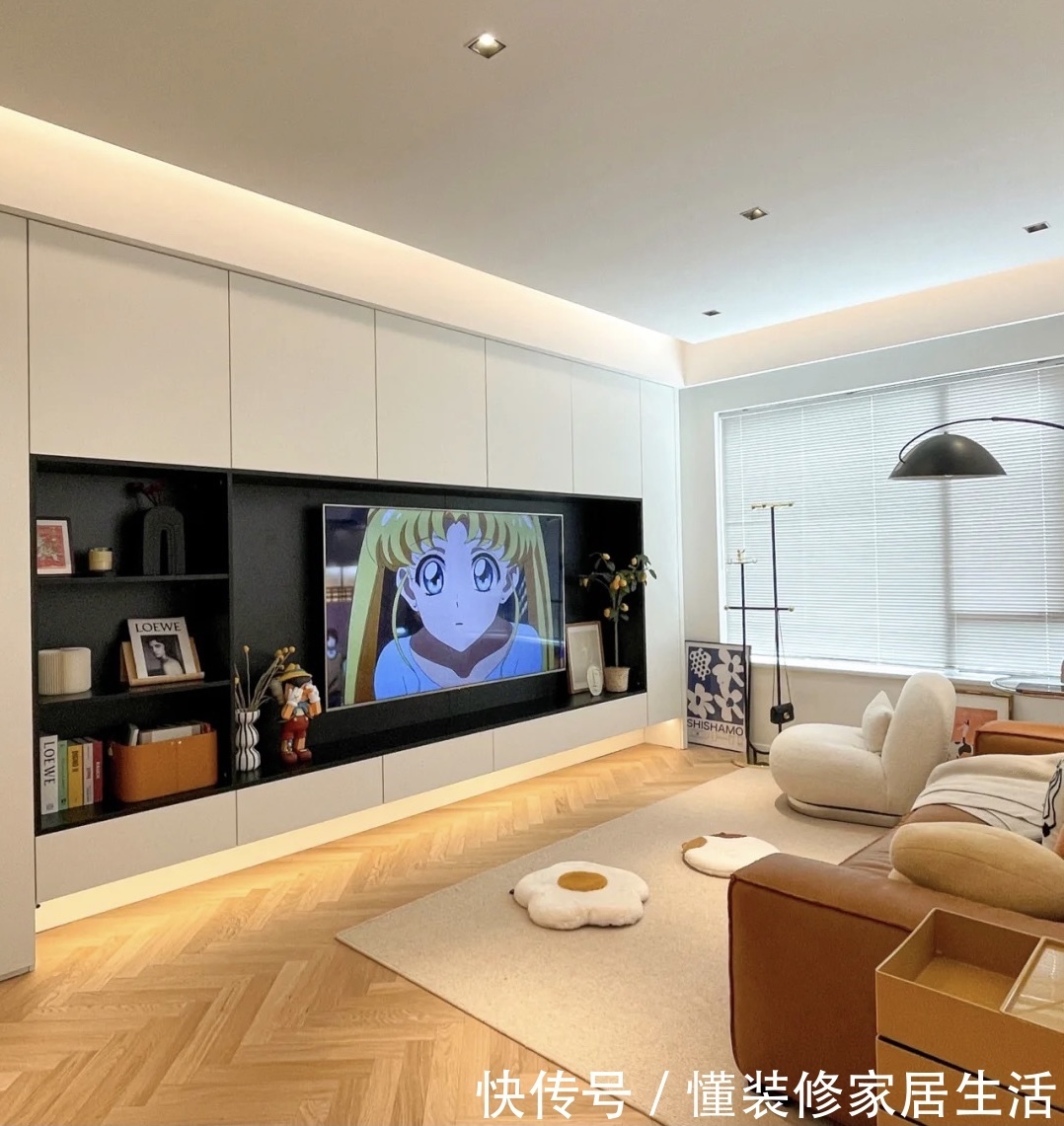 电视背景墙|这5款电视墙的设计,不仅拍照好看,还收获上万人关注,值得学习