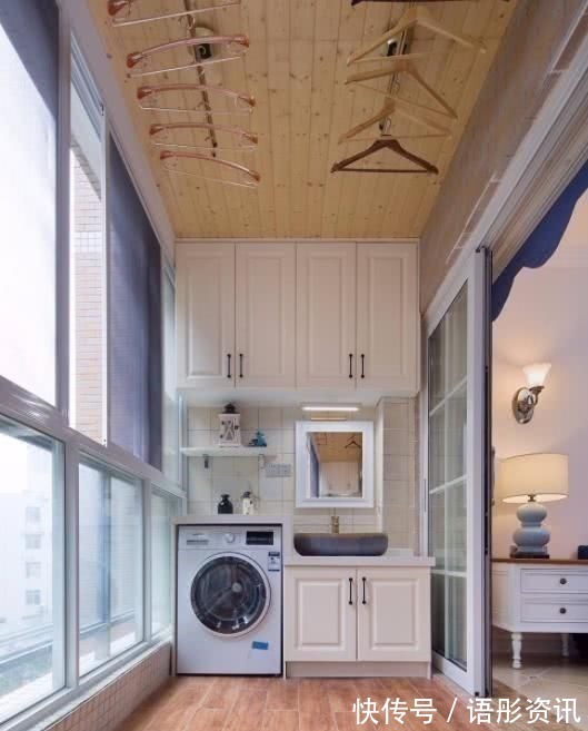 景观台|头一次见阳台这么装修,既可以晾衣服又能当景观台,感叹太聪明了