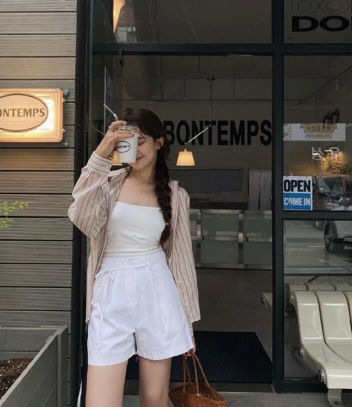 邻家女孩|邻家女孩感十足韩系穿搭 非常温柔可爱的小姐姐风