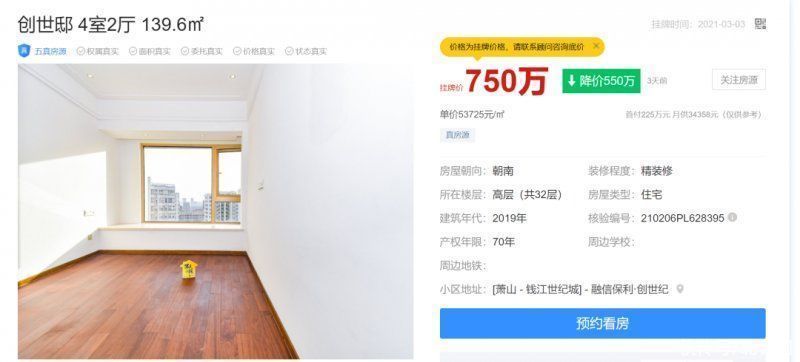 房源|调控大招显威力!杭州一法拍房“7折”成交少卖129万元