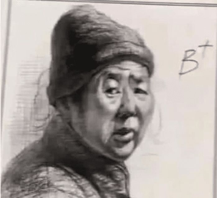 关掉|美术生高分作业VS低分作业,学渣画出关掉美颜的效果,没眼看了