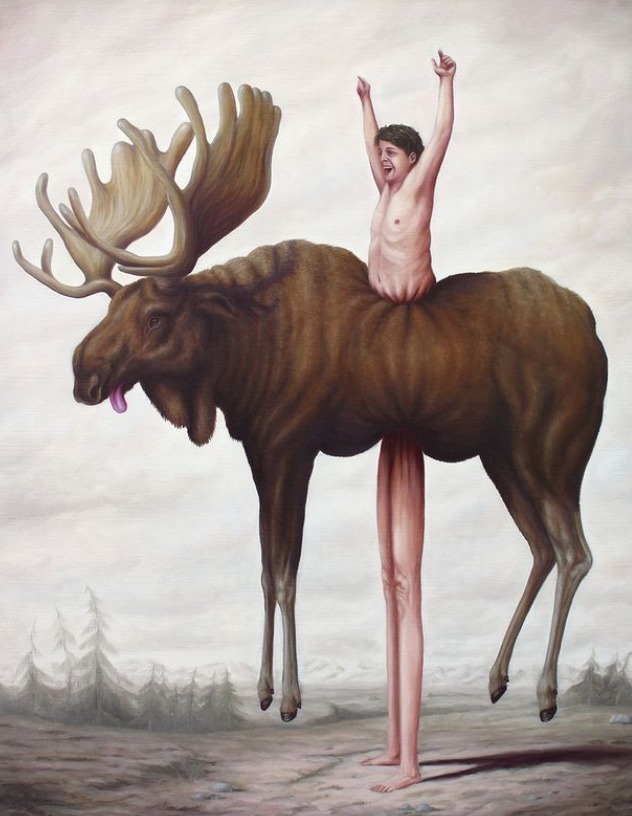 动物们&胆小谨点,插画师笔下的诡异动物看完一秒清醒!