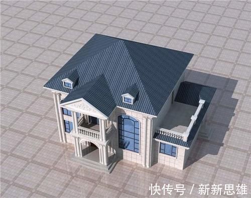 占地面积|二层别墅带小配房设计图，接地气的乡村别墅，这样的户型谁不爱？