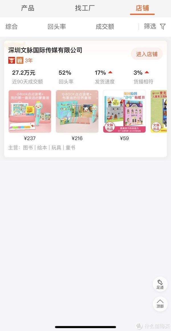 155家1688幼儿启蒙、绘本、中小学课外学习、辅导图书店铺实力对比：1688童书购买参考