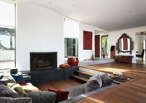 下沉式|等我有了大新房,客厅也要设计下沉式,拿豪宅都不换!