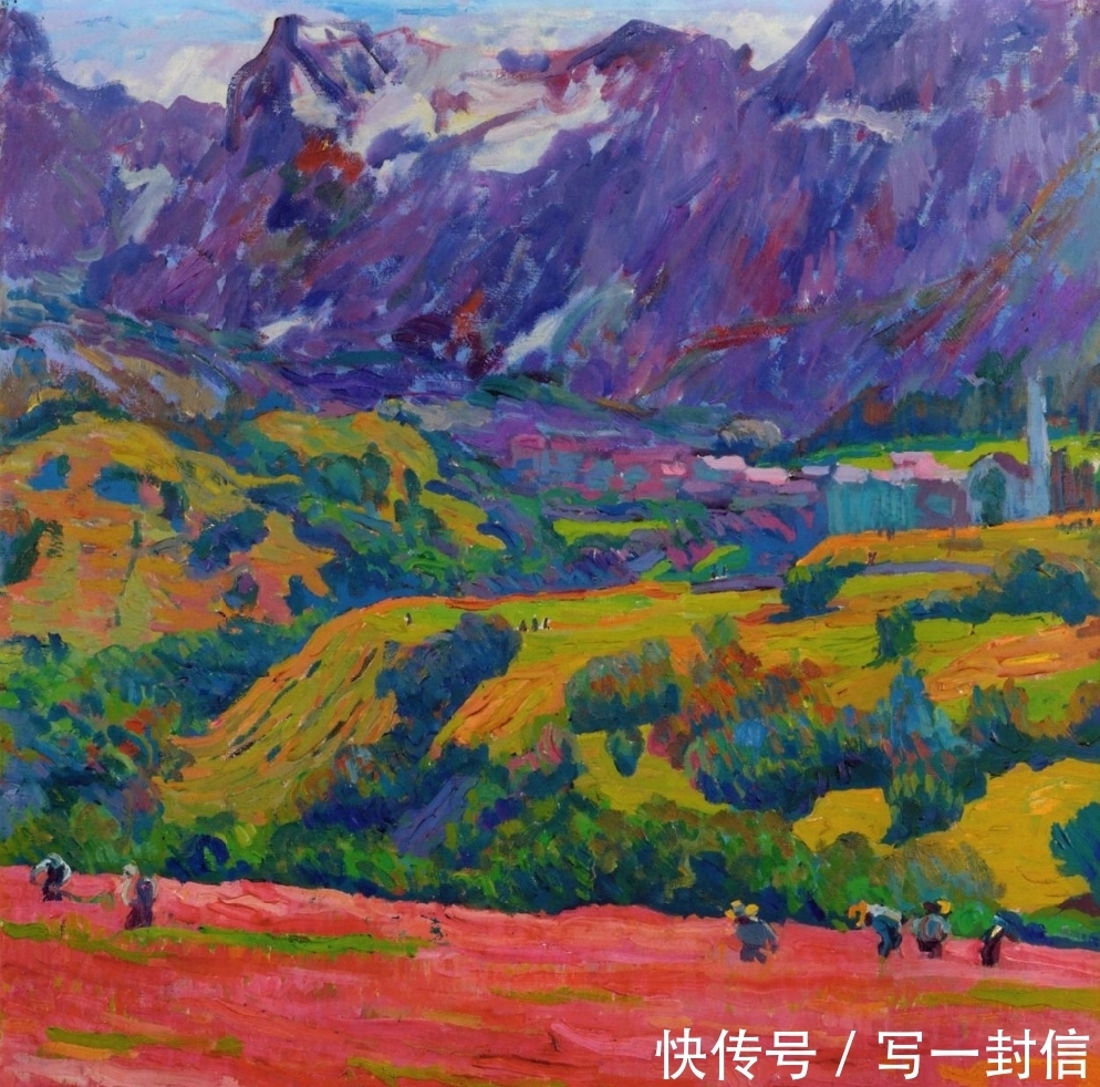 合体|后印象派的风景油画，表现主义与传统绘画的合体，画风柔美亲切