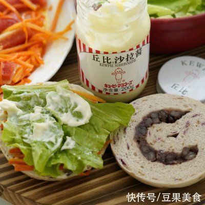 蟹柳|#丘比三明治#蟹柳滑蛋时蔬汉堡