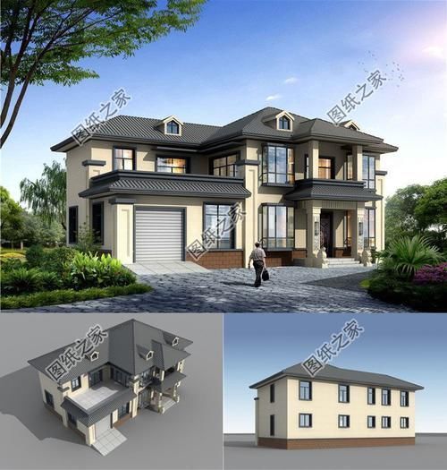 占地面积|适合农村自建的150平到180平带车库的二层楼,漂亮功能多,收藏不吃亏