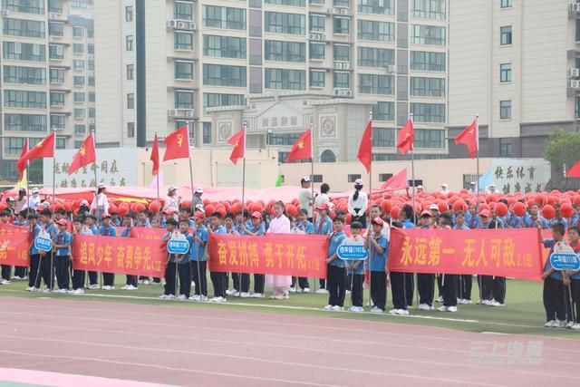 彩旗队|内黄县第二实验中学小学部举行“美好的时代、向上的青春”第七届体育节