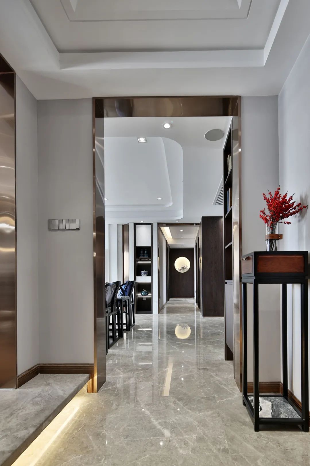 布置|210㎡新中式，现代简雅舒适，中式端庄布置，营造禅意气质