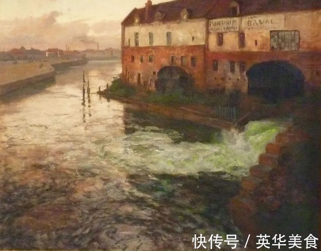 小溪|水与光的刻画,弗里茨的油画真是美妙至极