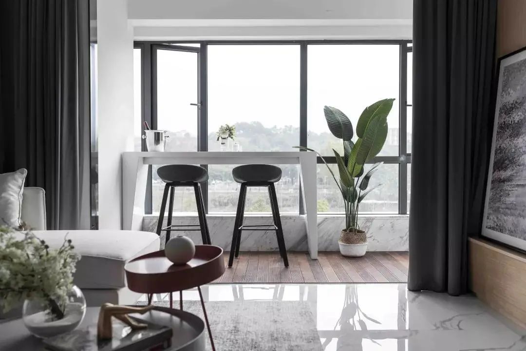 床头柜|120㎡现代简约,时尚大理石质感,华丽优雅的高端