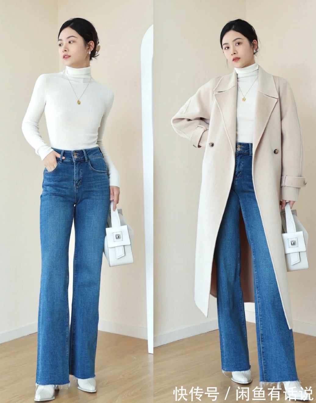 燕麦|今年冬天超火的“燕麦色大衣”,学35岁博主这么穿,高级又显气质