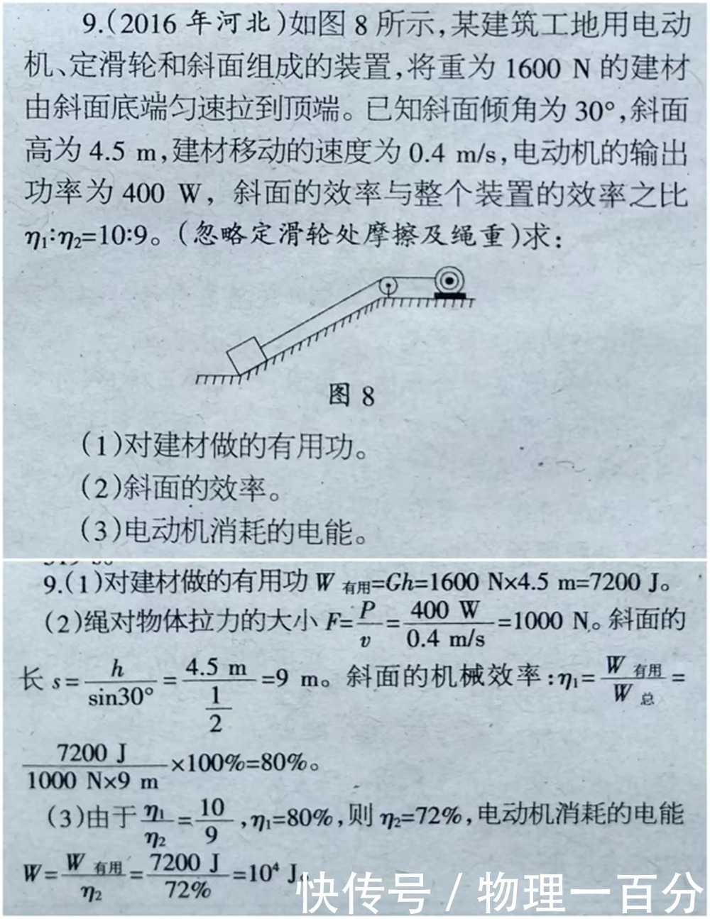 3道压轴题，12道选择题，全面彻底消灭中考物理“滑轮组”问题！