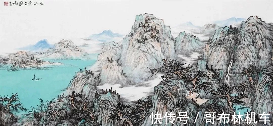 山水画!他画里是梦幻般的意境,是空旷的天地之宇|刘明山水画