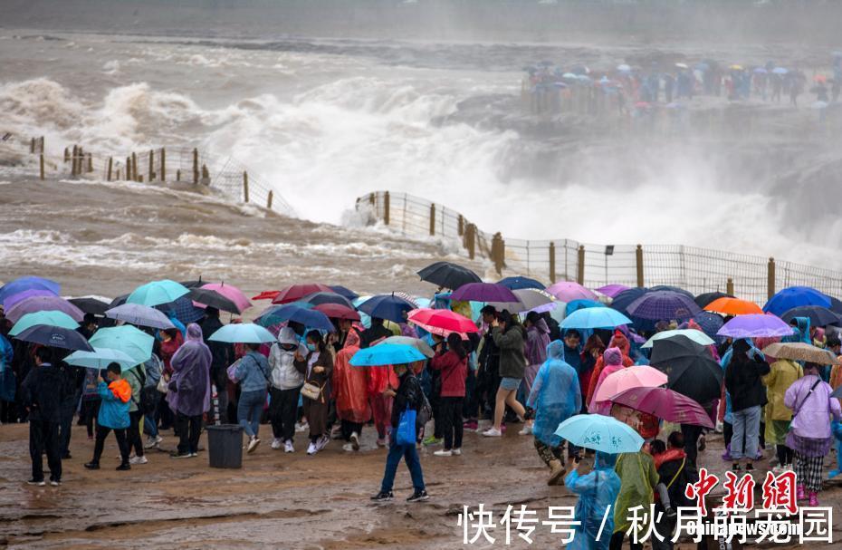 兰华|雨中的黄河壶口瀑布：波涛汹涌气势磅礴