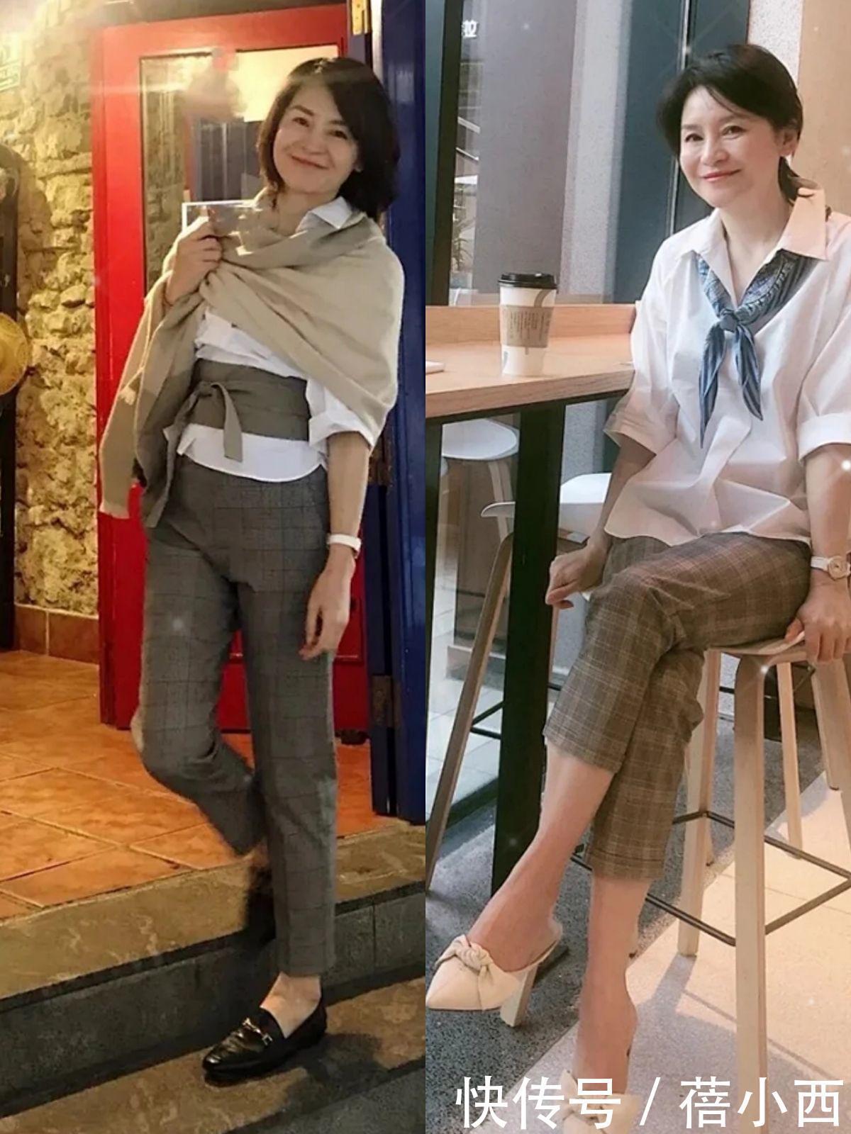 妈妈辈|奔五奔六的中年女人懂穿衣更优雅,学这位妈妈辈的穿搭,太洋气了