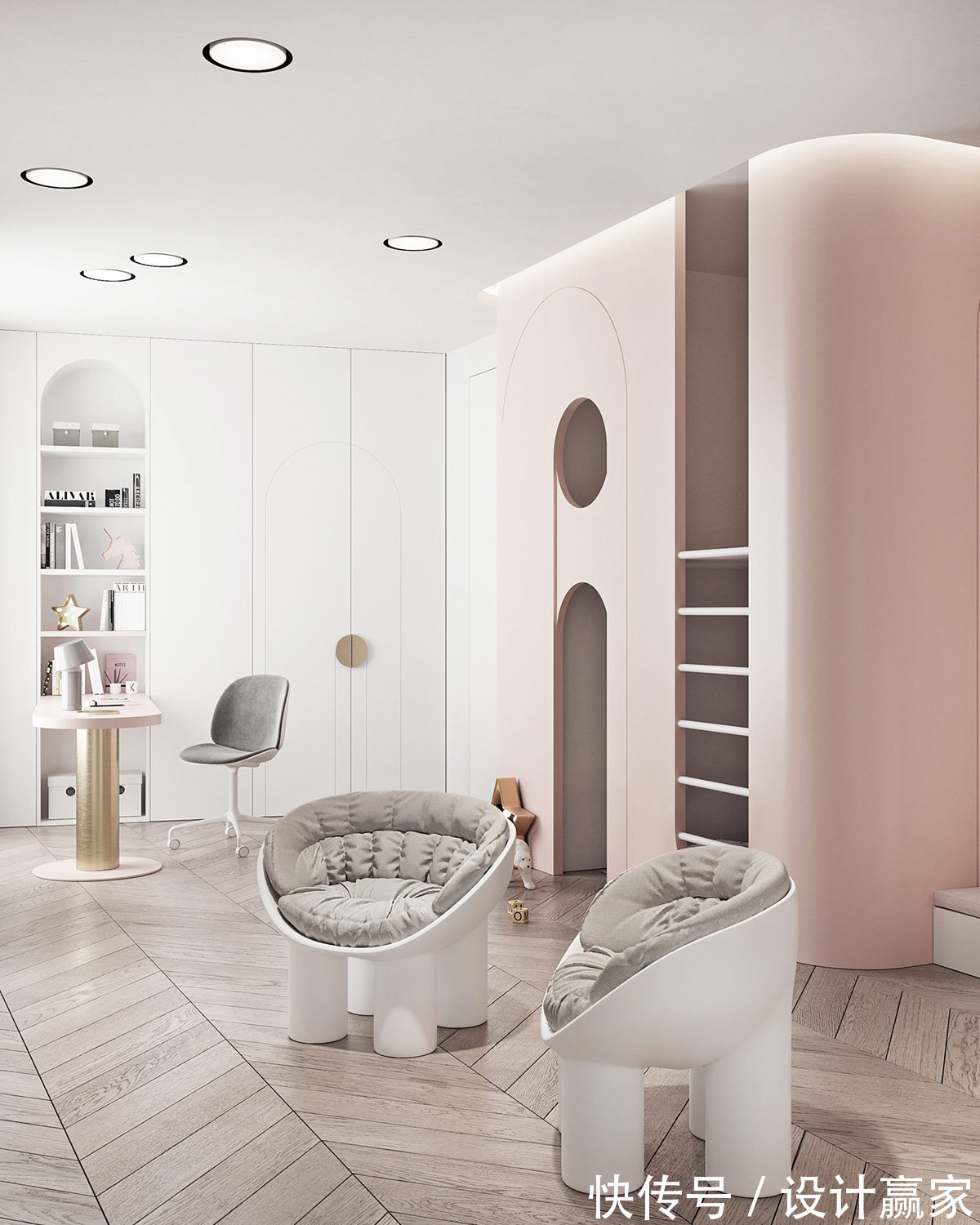 创意性|230㎡开放式公寓，创意性设计，经典时尚的色调，居住体验非同一般