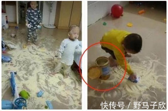 宝宝|俩儿子“奶粉大战”,无奈老爸开启自闭模式,网友:爸爸太可爱了