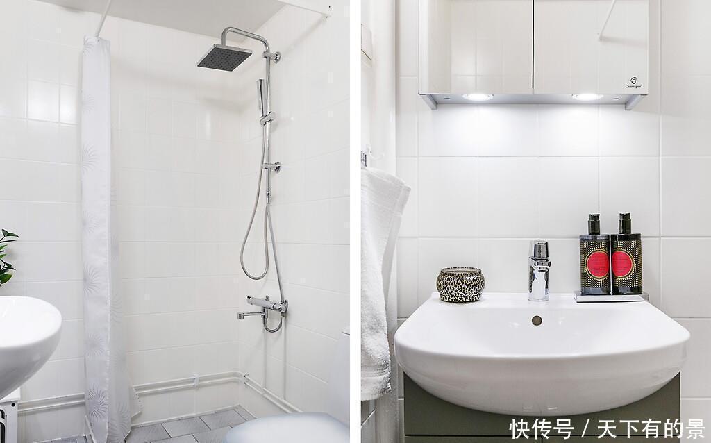 干湿分离|看完她的52㎡精致小家,被纯白的空间给治愈了,整洁清新真舒适!