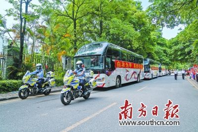 救治|广州举行首批医疗救治队员撤离欢送仪式 “羊城铁骑”来护行