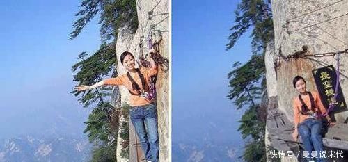 这条有700多年历史的华山栈道 到底是何人修筑的呢 粉紫色