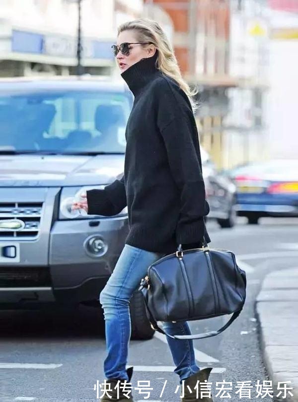 毛衣|最近火了一种“保暖穿法”,叫“毛衣+高腰裤”,显高显瘦又时髦