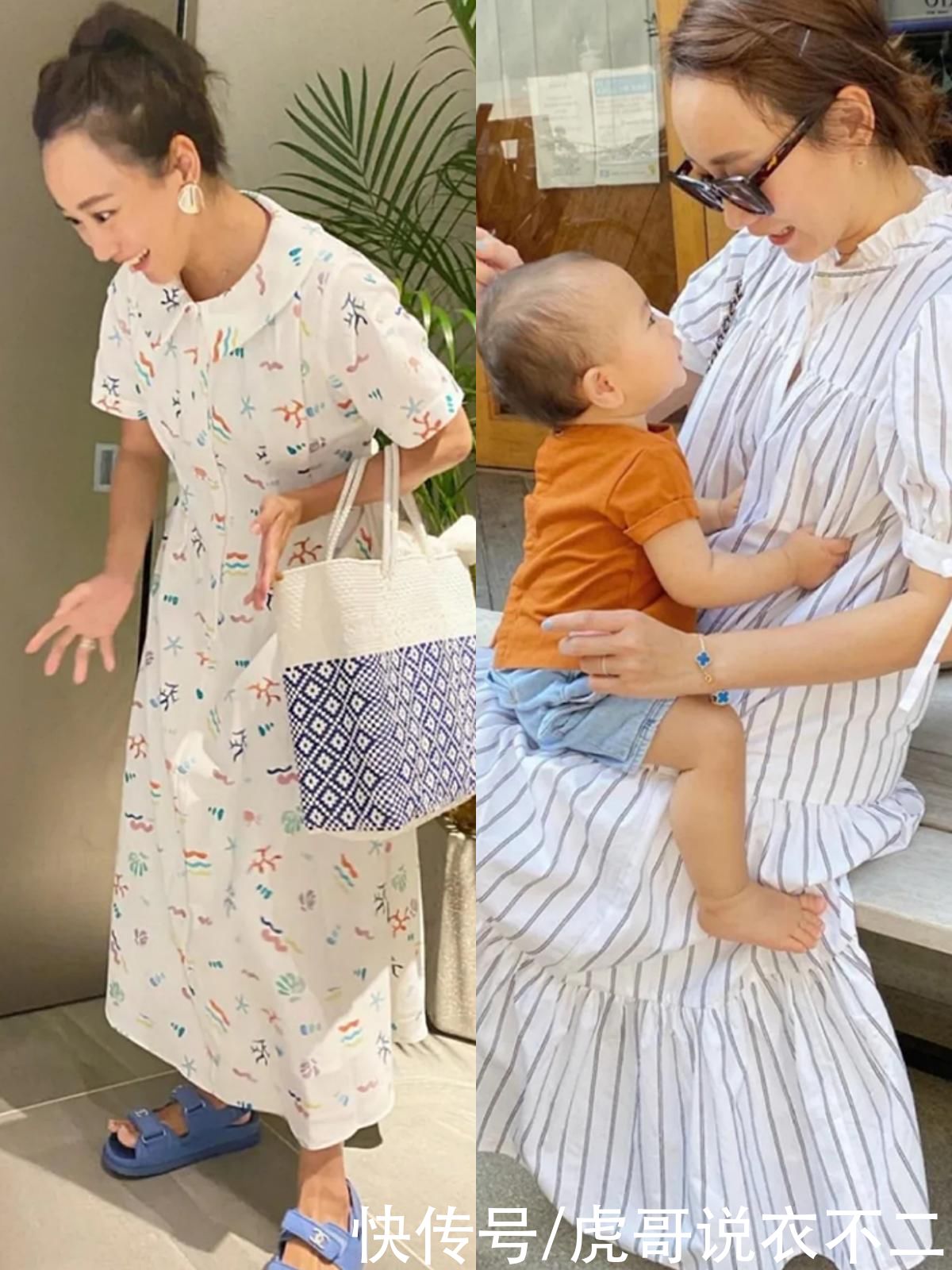 时尚|这位日本宝妈“火”了，穿衣甜美时尚似少女，根本不像仨孩子的妈