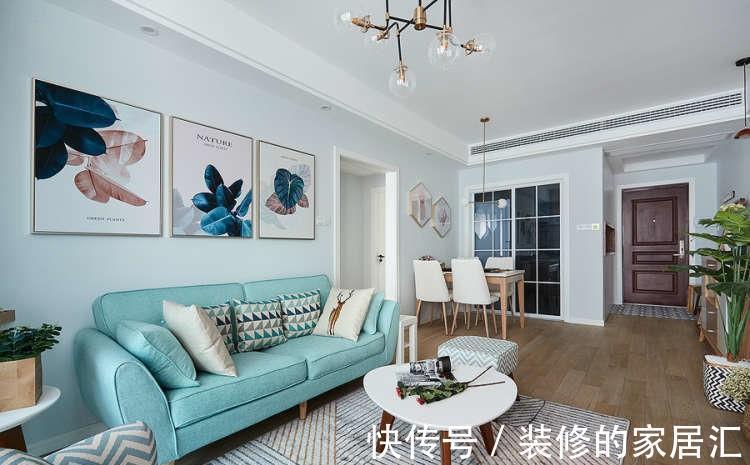 灵动|78平的北欧风小家,清新怡人的配色,让空间都变得灵动起来