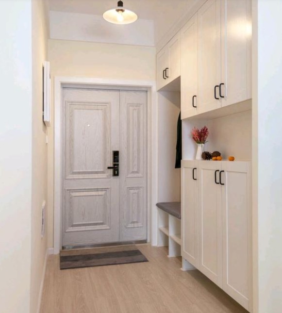 墙面|她家不到80平米，进门就被玄关吸引住了，客厅温馨漂亮，太喜欢了