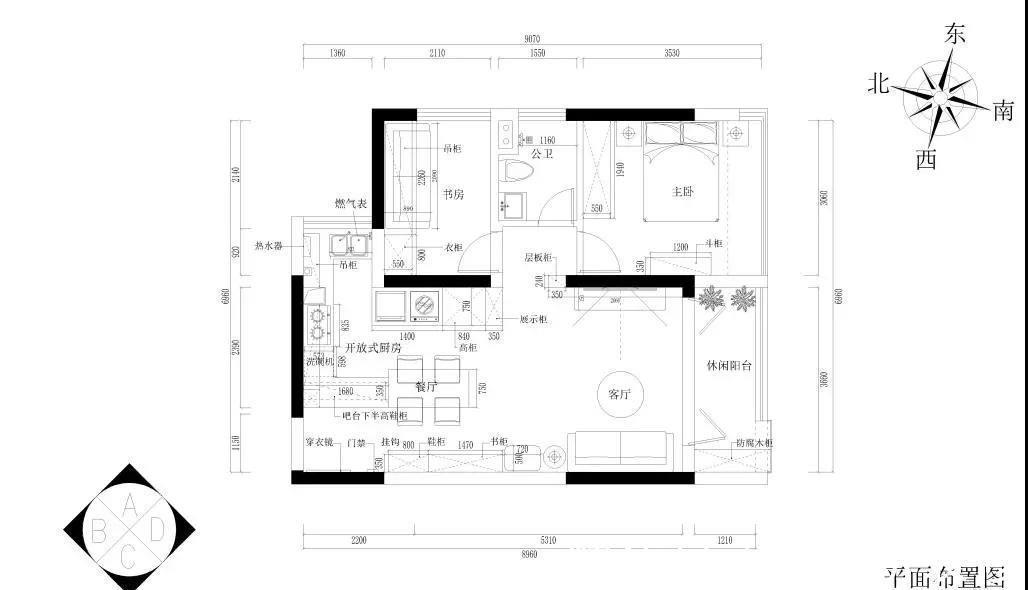 小星球|克莱因蓝加上亮丽黄，撞色的设计更为独特，满足我们对新家的设想
