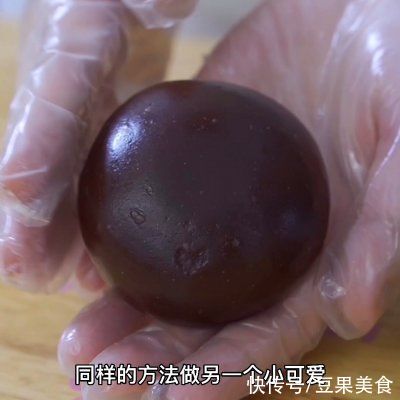 黑巧克力|超萌治愈系甜品,可爱版雪媚娘,不用烤箱也能做