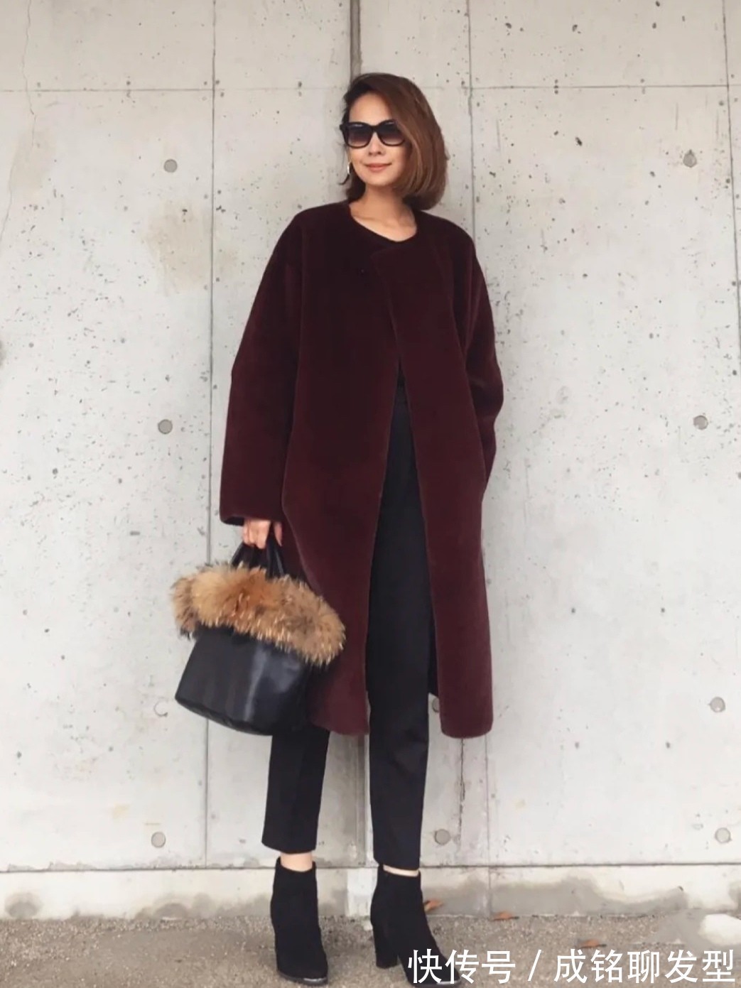 颜色|今年流行一种穿搭,叫“长大衣+九分裤”,四五十岁穿显瘦又减龄