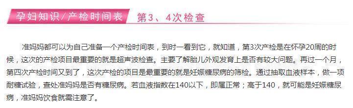 检查|非常全面的孕期检查最佳时间和项目表, 孕妈们值得收藏