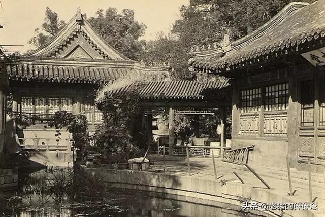 老照片:90年前中南海罕见影像,那时候这里还是公园