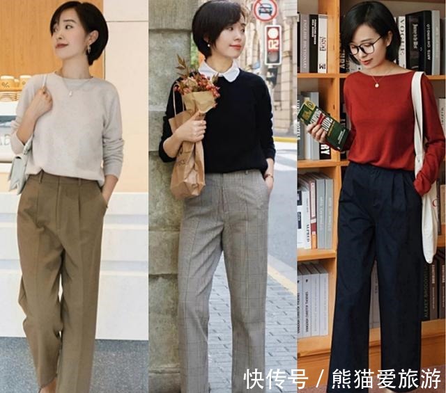 毛衣 气质很重要，秋季通勤风穿搭合集，清雅知性的感觉真的太美！